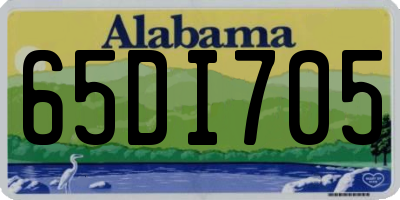 AL license plate 65DI705