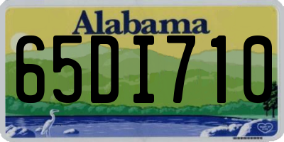 AL license plate 65DI710