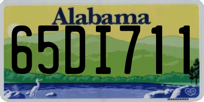 AL license plate 65DI711