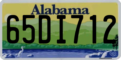 AL license plate 65DI712