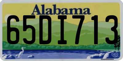 AL license plate 65DI713