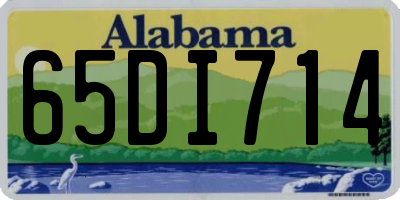AL license plate 65DI714