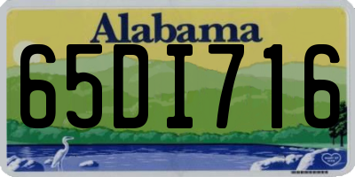 AL license plate 65DI716