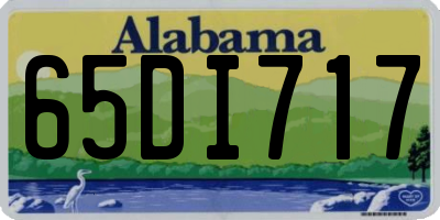 AL license plate 65DI717