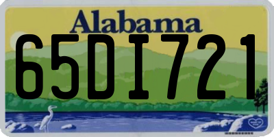 AL license plate 65DI721