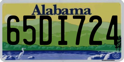 AL license plate 65DI724