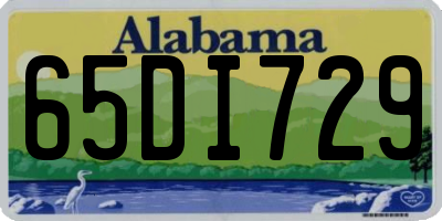 AL license plate 65DI729