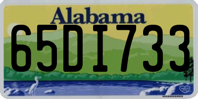 AL license plate 65DI733