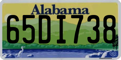 AL license plate 65DI738