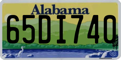AL license plate 65DI740
