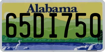 AL license plate 65DI750