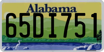 AL license plate 65DI751