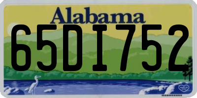 AL license plate 65DI752