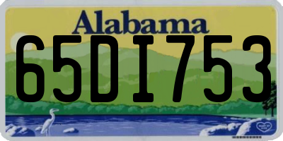 AL license plate 65DI753