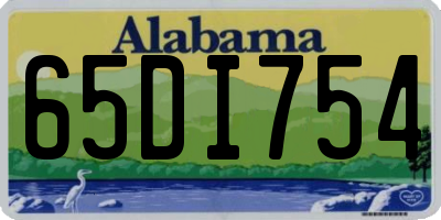 AL license plate 65DI754