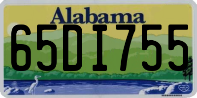 AL license plate 65DI755
