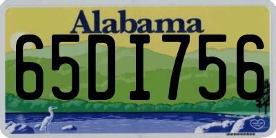 AL license plate 65DI756