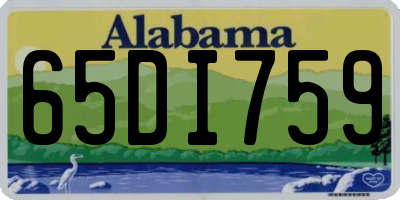 AL license plate 65DI759