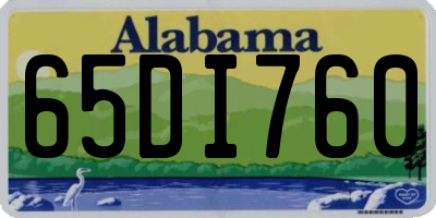 AL license plate 65DI760