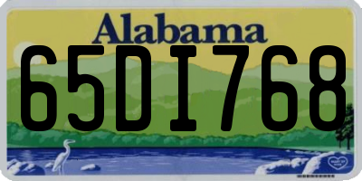 AL license plate 65DI768
