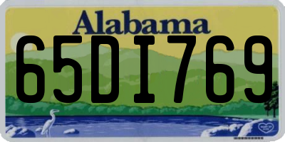 AL license plate 65DI769