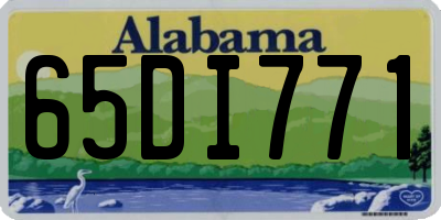 AL license plate 65DI771