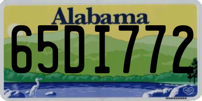 AL license plate 65DI772