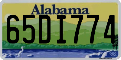 AL license plate 65DI774
