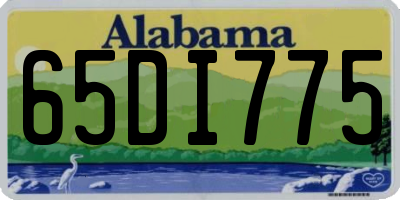 AL license plate 65DI775
