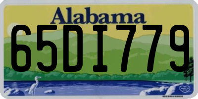 AL license plate 65DI779