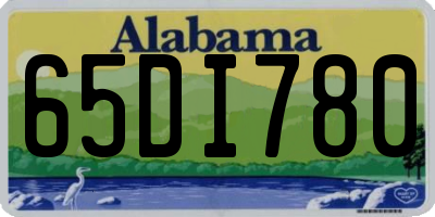 AL license plate 65DI780