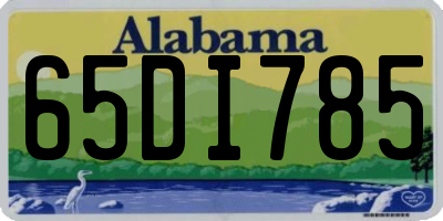 AL license plate 65DI785