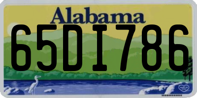 AL license plate 65DI786