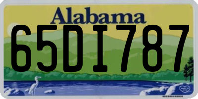 AL license plate 65DI787