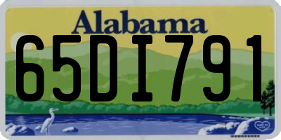 AL license plate 65DI791