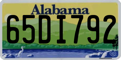 AL license plate 65DI792