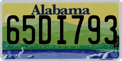 AL license plate 65DI793