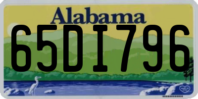 AL license plate 65DI796