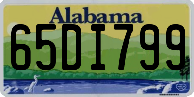 AL license plate 65DI799