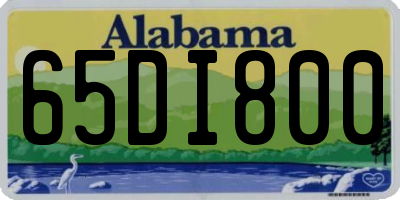 AL license plate 65DI800