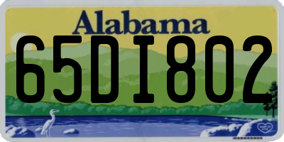 AL license plate 65DI802