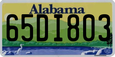 AL license plate 65DI803