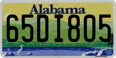 AL license plate 65DI805