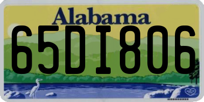 AL license plate 65DI806