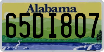 AL license plate 65DI807