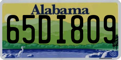 AL license plate 65DI809