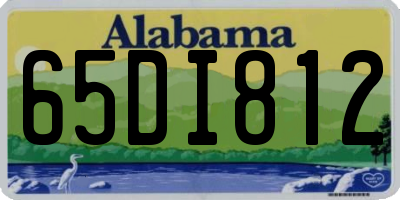 AL license plate 65DI812