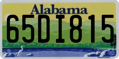AL license plate 65DI815