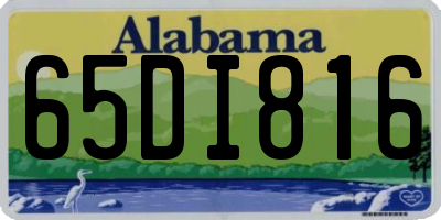 AL license plate 65DI816