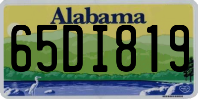 AL license plate 65DI819